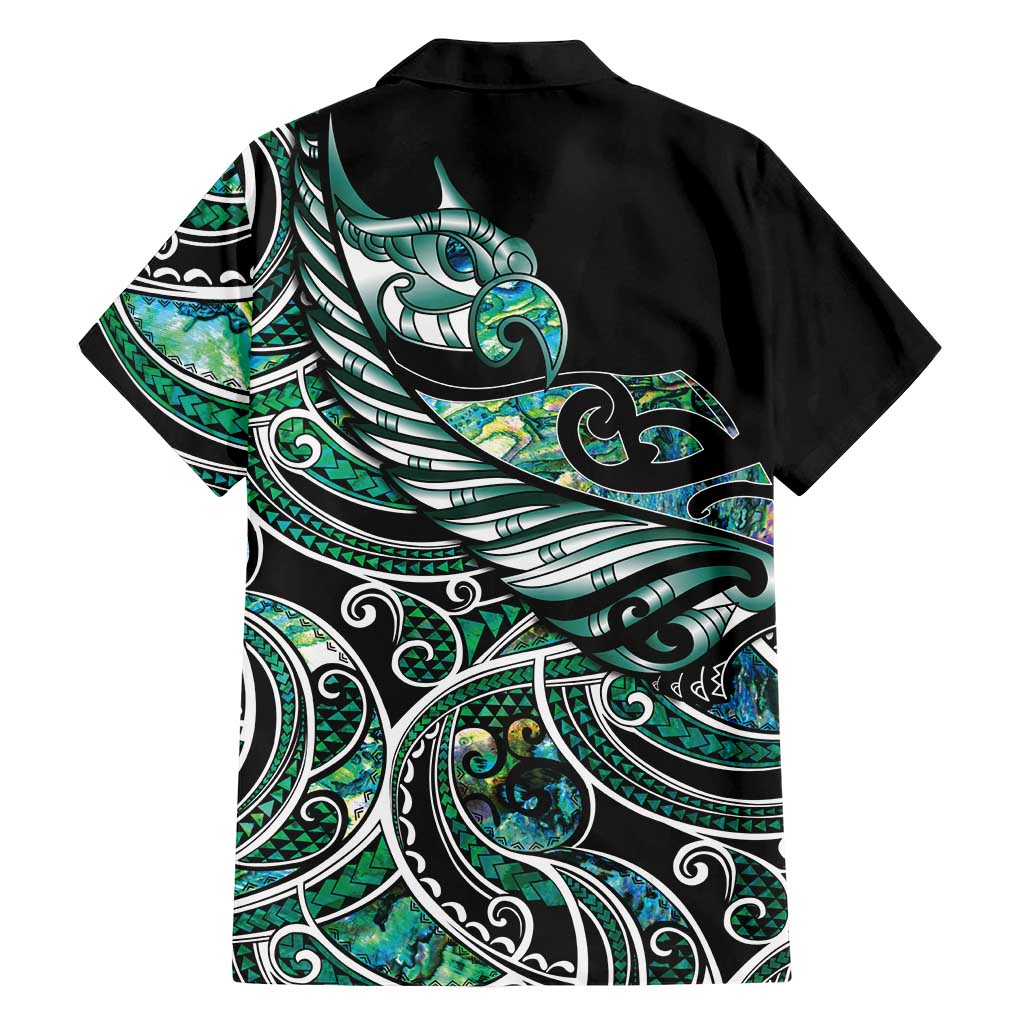 Maori Matariki - Manaia Hawaiian Shirt Emerald Paua Shell