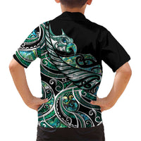Maori Matariki - Manaia Hawaiian Shirt Emerald Paua Shell