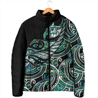 Maori Matariki - Manaia Padded Jacket Emerald Paua Shell