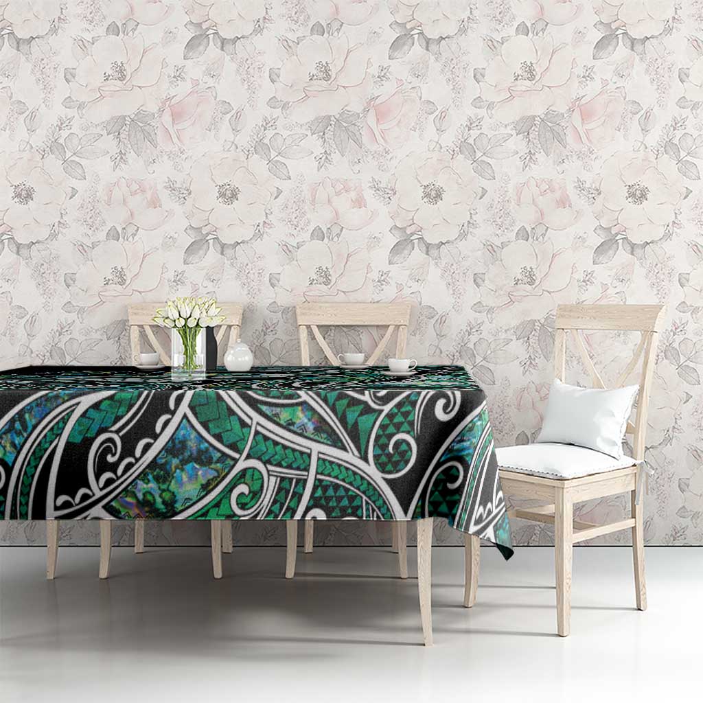 Maori Matariki - Manaia Tablecloth Emerald Paua Shell