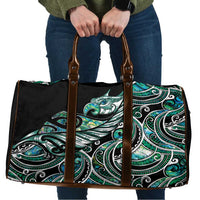 Maori Matariki - Manaia Travel Bag Emerald Paua Shell