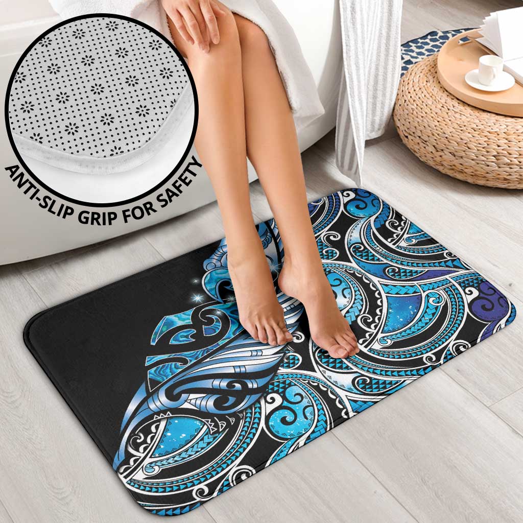 Maori Matariki - Manaia Bathroom Set Galaxy Blue Paua Shell