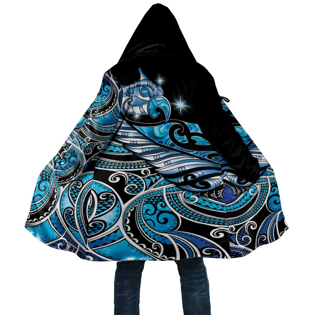 Maori Matariki - Manaia Cloak Galaxy Blue Paua Shell