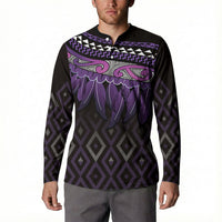 Aotearoa Maori Ngati Porou Iwi Button Sweatshirt Korowai Tukutuku Kaokao Motifs