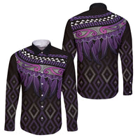 Aotearoa Maori Ngati Porou Iwi Family Matching Long Sleeve Bodycon Dress and Hawaiian Shirt Korowai Tukutuku Kaokao Motifs