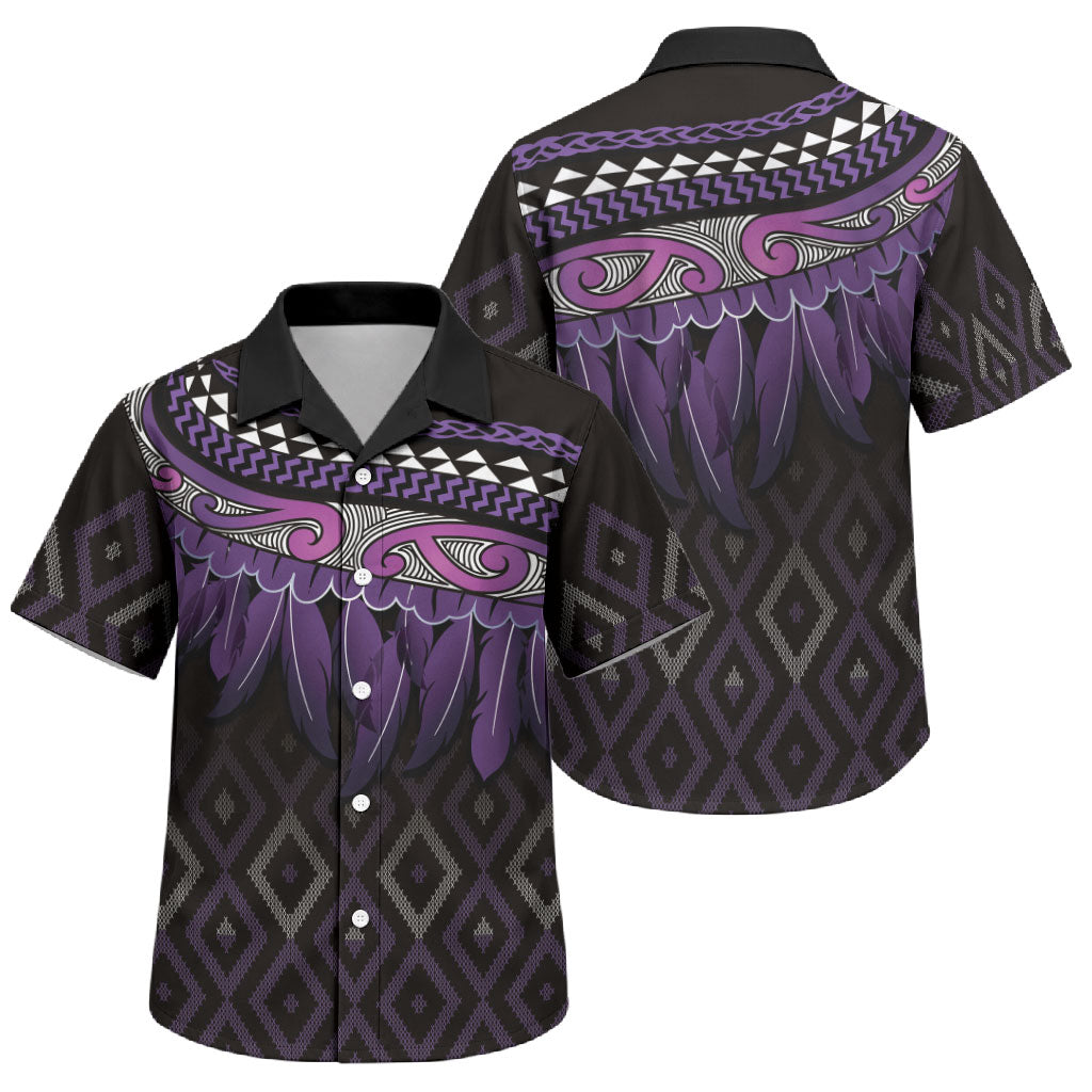 Aotearoa Maori Ngati Porou Iwi Family Matching Mermaid Dress and Hawaiian Shirt Korowai Tukutuku Kaokao Motifs