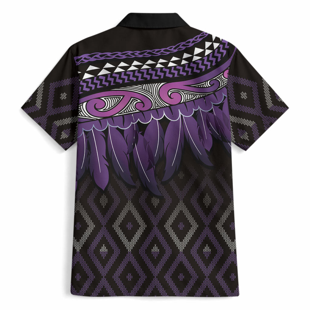 Aotearoa Maori Ngati Porou Iwi Hawaiian Shirt Korowai Tukutuku Kaokao Motifs