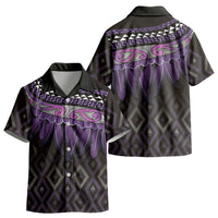 Aotearoa Maori Ngati Porou Iwi Kid Hawaiian Shirt Korowai Tukutuku Kaokao Motifs
