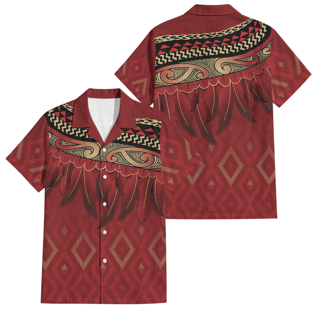 Aotearoa Maori Waikato Tainui Iwi Family Matching Long Sleeve Bodycon Dress and Hawaiian Shirt Korowai Tukutuku Kaokao Motifs