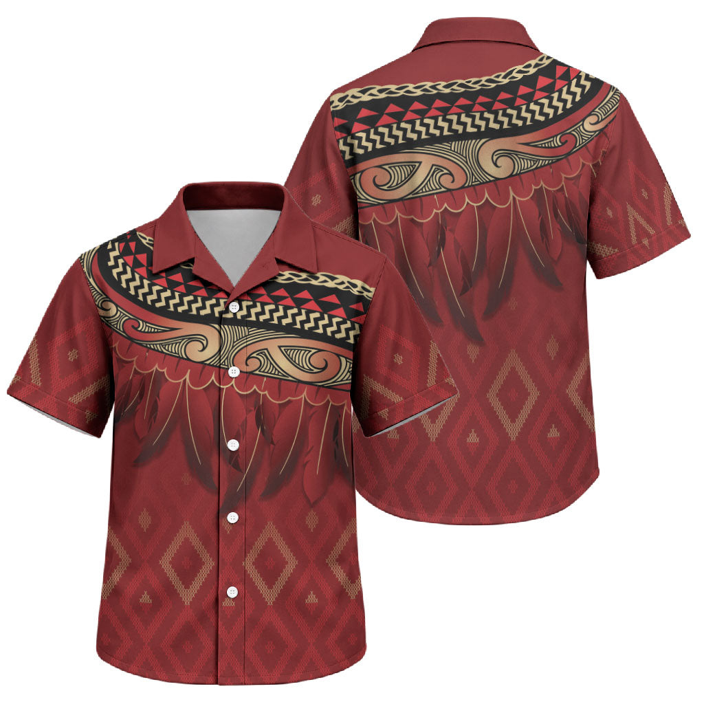 Aotearoa Maori Waikato Tainui Iwi Family Matching Mermaid Dress and Hawaiian Shirt Korowai Tukutuku Kaokao Motifs
