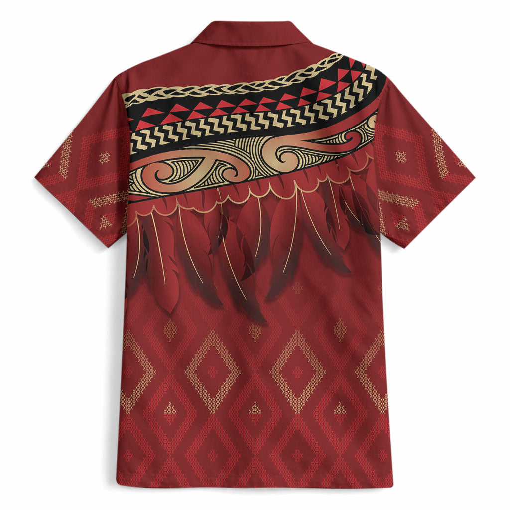 Aotearoa Maori Waikato Tainui Iwi Hawaiian Shirt Korowai Tukutuku Kaokao Motifs