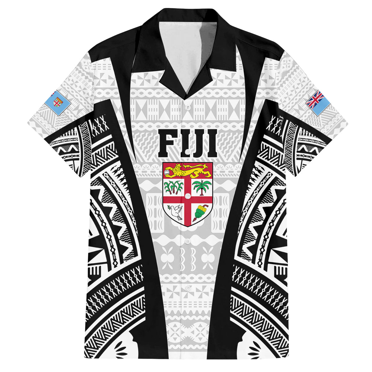 personalised-fiji-rugby-family-matching-tank-maxi-dress-and-hawaiian-shirt-2023-world-cup-history-makers-white-ver
