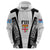 Personalised Fiji Rugby Hoodie 2023 World Cup History Makers - White Ver LT7 - Polynesian Pride