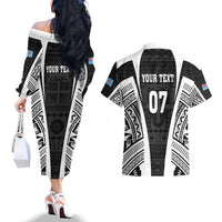 personalised-fiji-rugby-couples-matching-off-the-shoulder-long-sleeve-dress-and-hawaiian-shirt-2023-world-cup-history-makers-black-ver