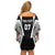 personalised-fiji-rugby-family-matching-off-shoulder-short-dress-and-hawaiian-shirt-2023-world-cup-history-makers-black-ver