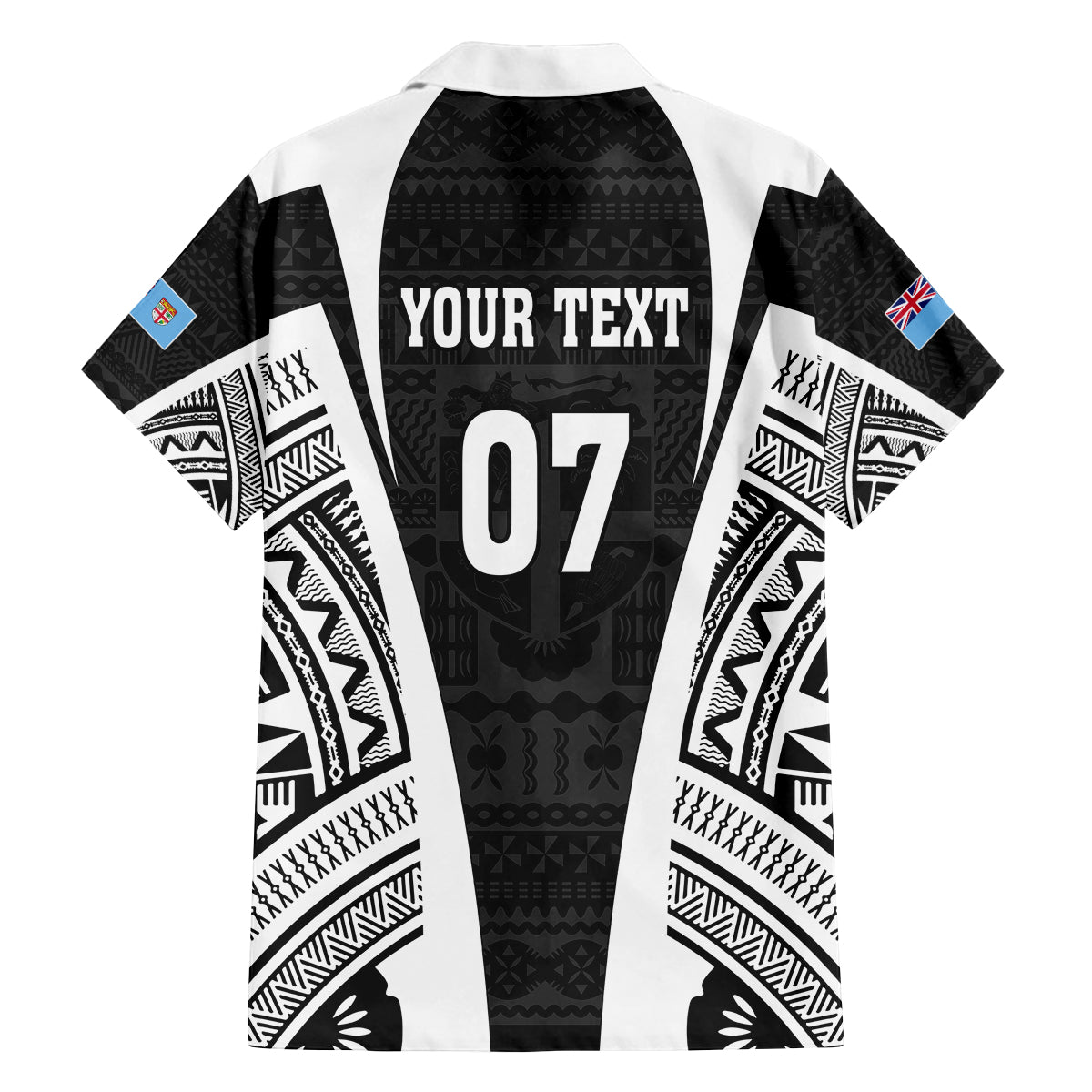 personalised-fiji-rugby-family-matching-summer-maxi-dress-and-hawaiian-shirt-2023-world-cup-history-makers-black-ver