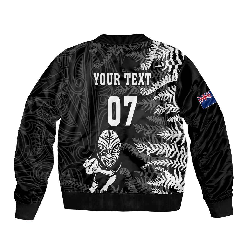 personalised-new-zealand-rugby-bomber-jacket-silver-fern-basic-2023-world-cup