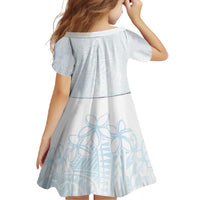 White Sunday Family Matching Long Sleeve Bodycon Dress and Hawaiian Shirt Plumeria Tatau Mix Tapa LT7 - Polynesian Pride