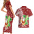 Hawaii Christmas Mele Kalikimaka Couples Matching Short Sleeve Bodycon Dress and Hawaiian Shirt Santa Claus LT7 - Polynesian Pride