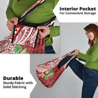 Hawaii Christmas Mele Kalikimaka Grocery Bag Santa Claus