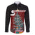 Personalised New Zealand Maori Christmas Family Matching Puletasi and Hawaiian Shirt Xmas Fern Mix Kowhawhai