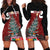 Personalised New Zealand Maori Christmas Hoodie Dress Xmas Fern Mix Kowhawhai