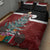 Personalised New Zealand Maori Christmas Quilt Bed Set Xmas Fern Mix Kowhawhai