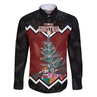 Personalised New Zealand Christmas Family Matching Long Sleeve Bodycon Dress and Hawaiian Shirt Xmas Fern and Kiwi Birds