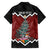 Personalised New Zealand Christmas Family Matching Off Shoulder Short Dress and Hawaiian Shirt Xmas Fern and Kiwi Birds