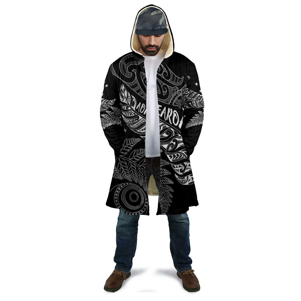 Aotearoa Personalized Lawn Bowls Maori Cloak New Zealand Black Tribal Silver Fern - Polynesian Pride