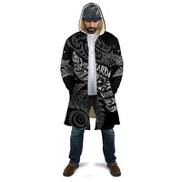 Aotearoa Personalized Lawn Bowls Maori Cloak New Zealand Black Tribal Silver Fern - Polynesian Pride