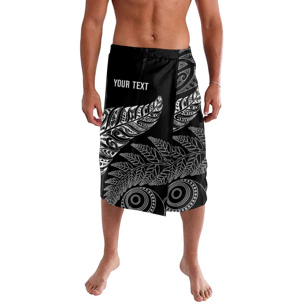 Aotearoa Personalized Lawn Bowls Maori Lavalava New Zealand Black Tribal Silver Fern - Polynesian Pride
