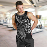 Aotearoa Personalized Lawn Bowls Maori Men Tank Top New Zealand Black Tribal Silver Fern - Polynesian Pride