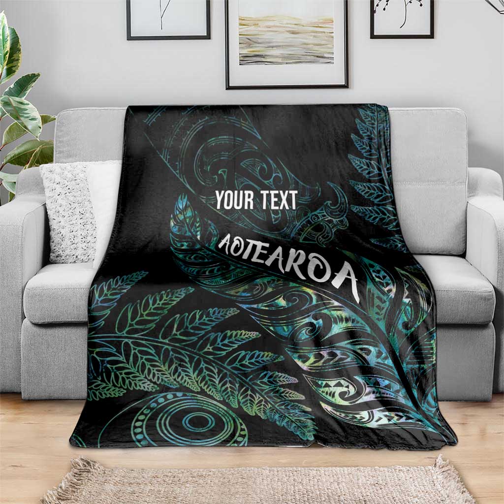 Aotearoa Personalized Lawn Bowls Maori Blanket New Zealand Paua Shell Tribal Silver Fern - Polynesian Pride