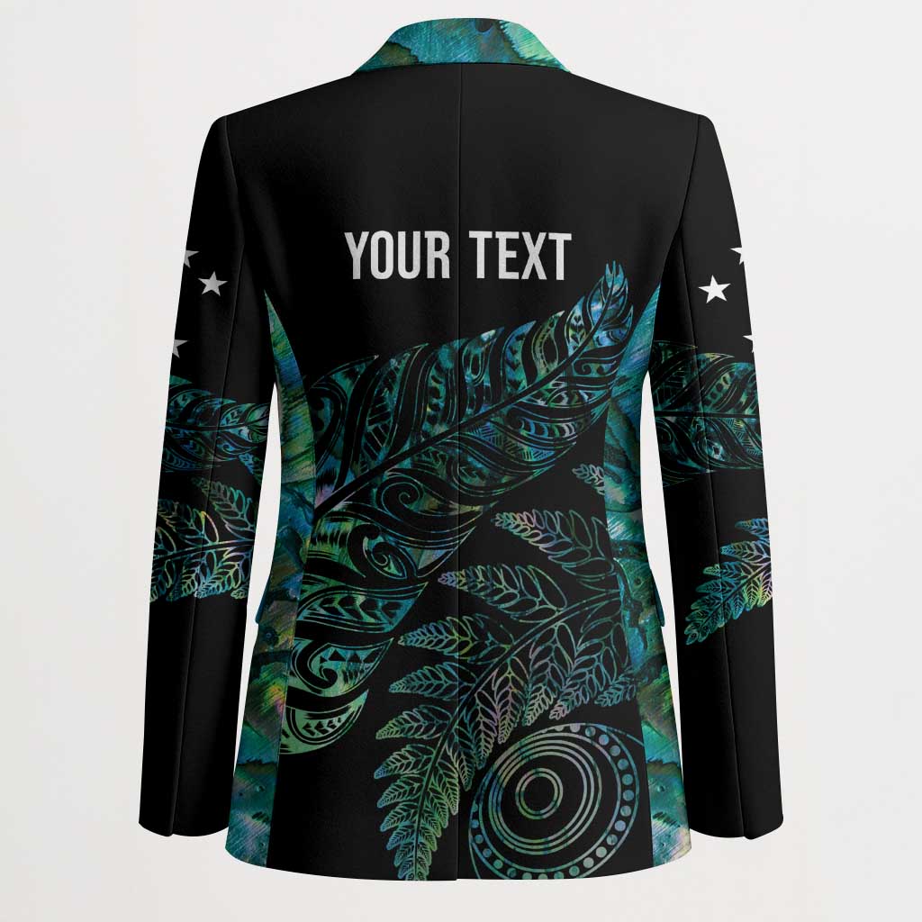 Aotearoa Personalized Lawn Bowls Maori Blazer New Zealand Paua Shell Tribal Silver Fern - Polynesian Pride