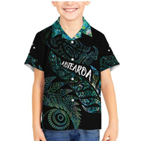 Aotearoa Personalized Lawn Bowls Maori Family Matching Mermaid Dress and Hawaiian Shirt New Zealand Paua Shell Tribal Silver Fern - Polynesian Pride