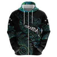 Aotearoa Personalized Lawn Bowls Maori Hoodie New Zealand Paua Shell Tribal Silver Fern - Polynesian Pride
