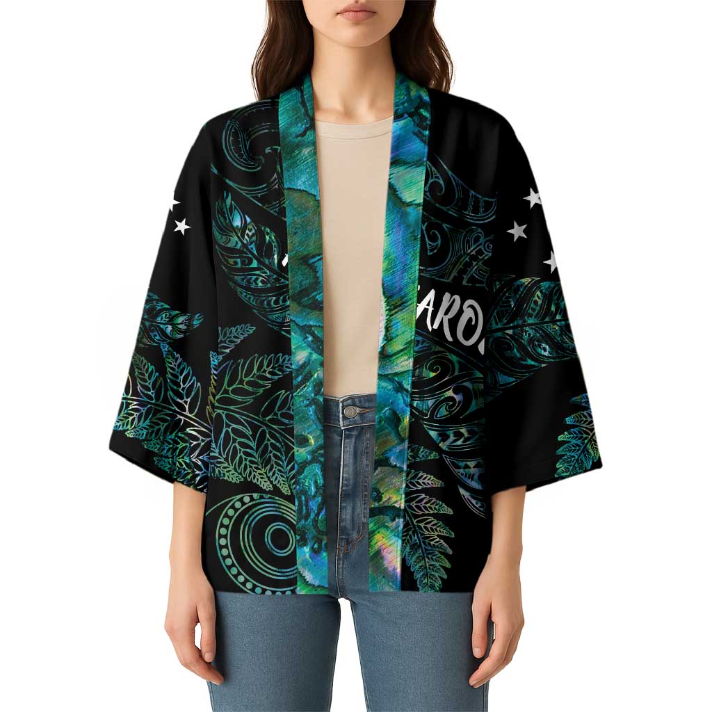 Aotearoa Personalized Lawn Bowls Maori Kimono New Zealand Paua Shell Tribal Silver Fern - Polynesian Pride