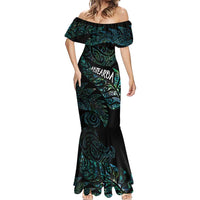 Aotearoa Personalized Lawn Bowls Maori Mermaid Dress New Zealand Paua Shell Tribal Silver Fern - Polynesian Pride