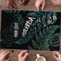 Aotearoa Personalized Lawn Bowls Maori Puzzle New Zealand Paua Shell Tribal Silver Fern - Polynesian Pride