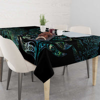 Aotearoa Personalized Lawn Bowls Maori Tablecloth New Zealand Paua Shell Tribal Silver Fern - Polynesian Pride