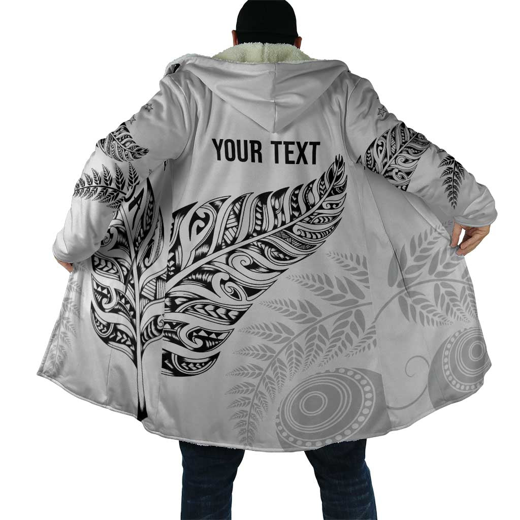 Aotearoa Personalized Lawn Bowls Maori Cloak New Zealand White Tribal Silver Fern - Polynesian Pride