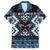 Personalised Taniko Motifs Aotearoa Hawaiian Shirt Waitangi Kowhaiwhai Kiwi - Blue