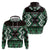 Personalised Taniko Motifs Aotearoa Hoodie Waitangi Kowhaiwhai Kiwi - Green