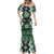 Personalised Taniko Motifs Aotearoa Mermaid Dress Waitangi Kowhaiwhai Kiwi - Green