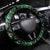 Taniko Motifs Aotearoa Steering Wheel Cover Waitangi Kowhaiwhai Kiwi - Green