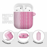 Vintage Pink Hawaiian Traditional Kapa Mix Flowers Lei AirPods Case