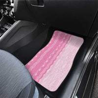Vintage Pink Hawaiian Traditional Kapa Mix Flowers Lei Car Mats