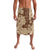 Samoa Women's Day Lavalava Tiale Flower Mix Siapo Tapa LT7 Beige - Polynesian Pride