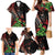 Aloha Hawaii Manta Rays Family Matching Mermaid Dress and Hawaiian Shirt Red Ohia Lehua